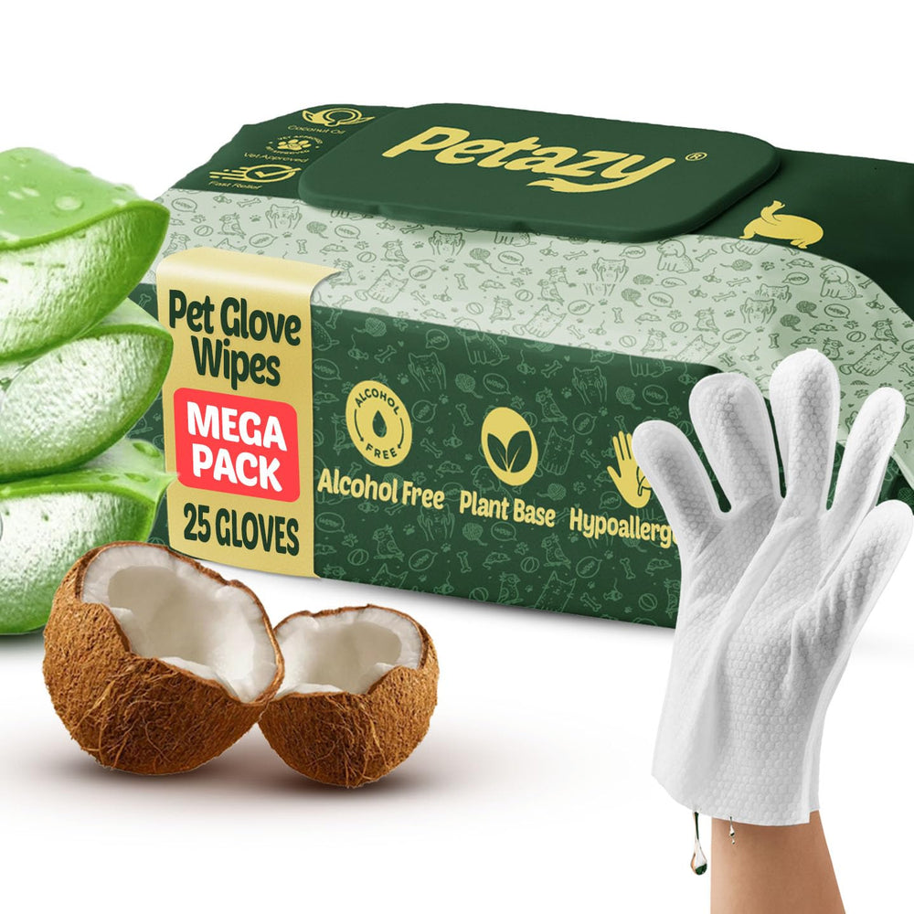 Petazy guantes limpiadores, empaque de 25 unidades, práctico para viaje y uso diario.