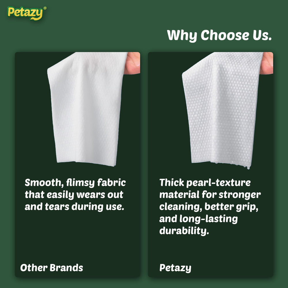 Petazy toallitas para ojos: retira residuos con cuidado.