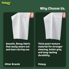 Petazy toallitas para ojos: retira residuos con cuidado.