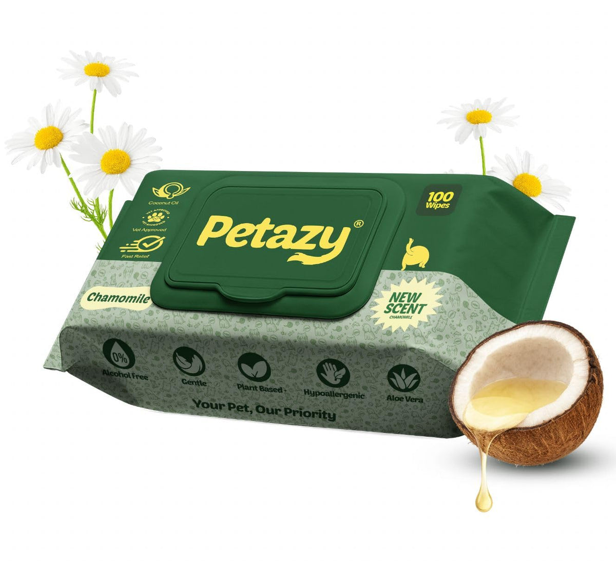 Petazy toallitas para patas: limpieza suave y rápida durante paseos.