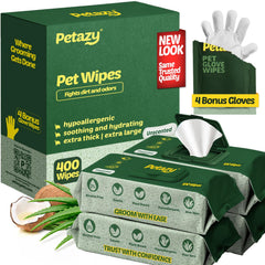 Petazy toallitas para perros: patas limpias y frescas tras paseos.