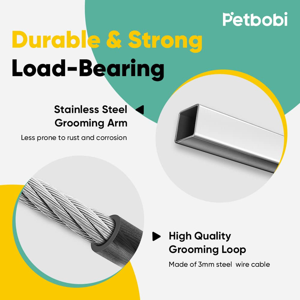 Petbobi, arma de peluquería en acero inoxidable, duradera y suave al tacto.