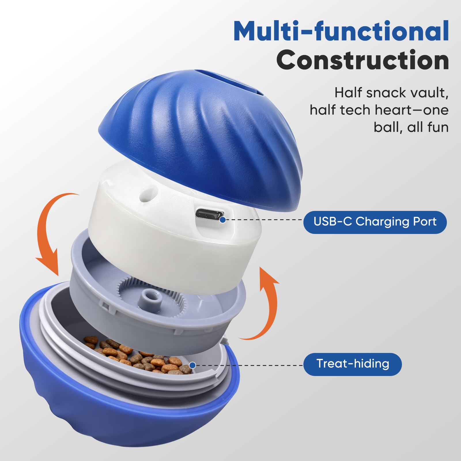 Petbobi bola resistente para masticadores, ideal para perros pequeños y medianos.