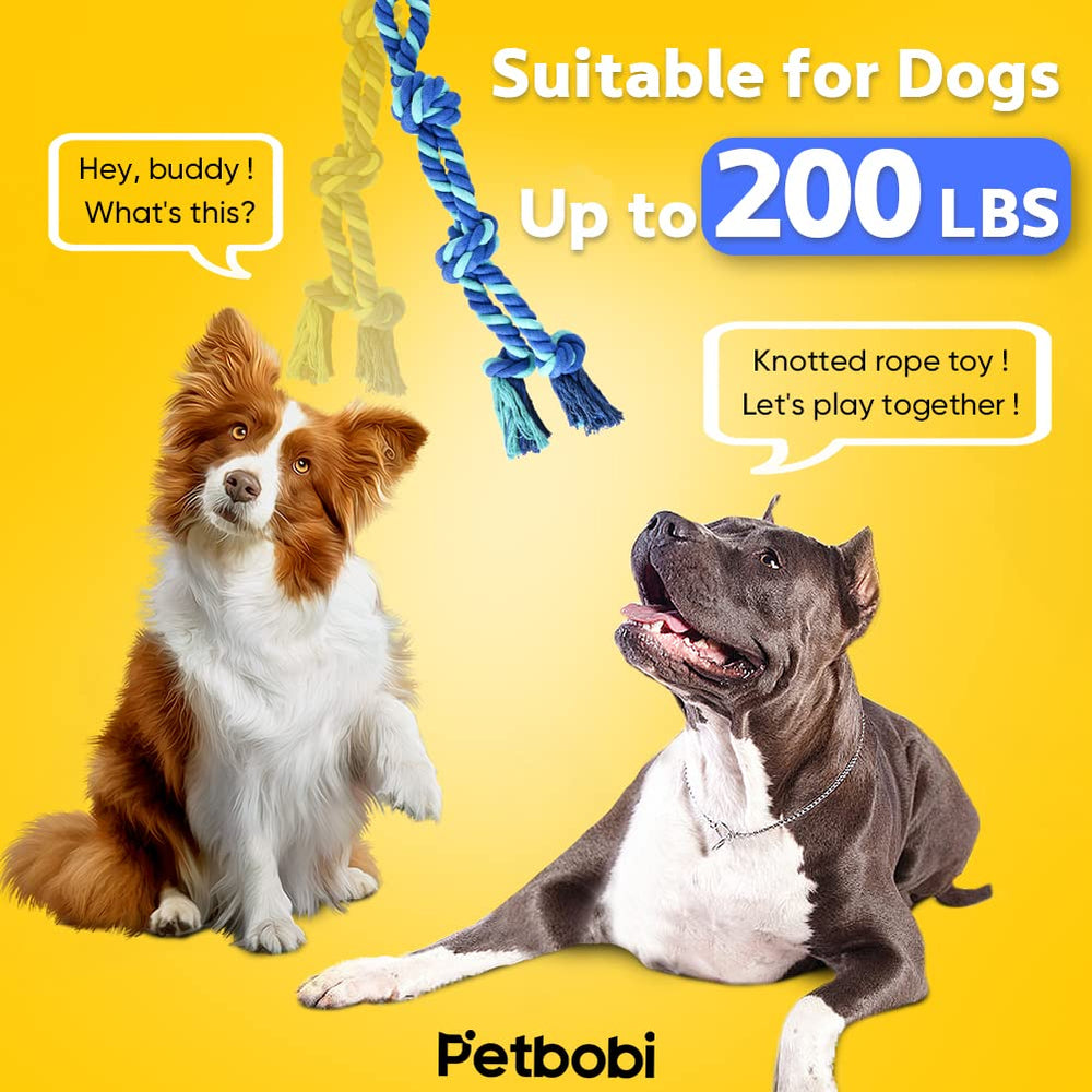Petbobi Bungee Toy: cuidado dental con nudos de cuerda para encías sanas