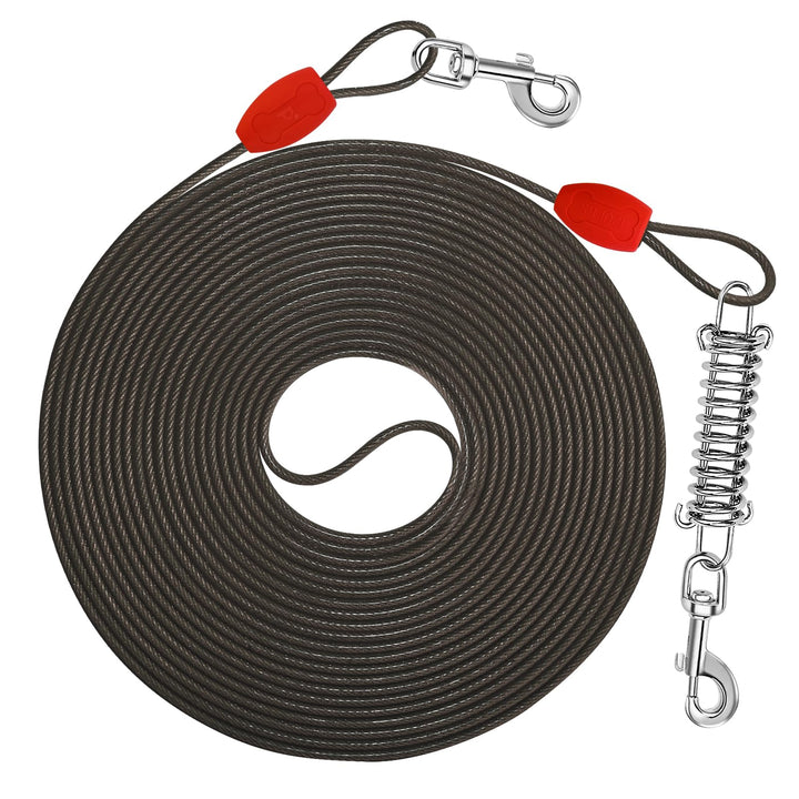 Petbobi cable amarre 40 pies para perros, libertad al aire libre con seguridad.