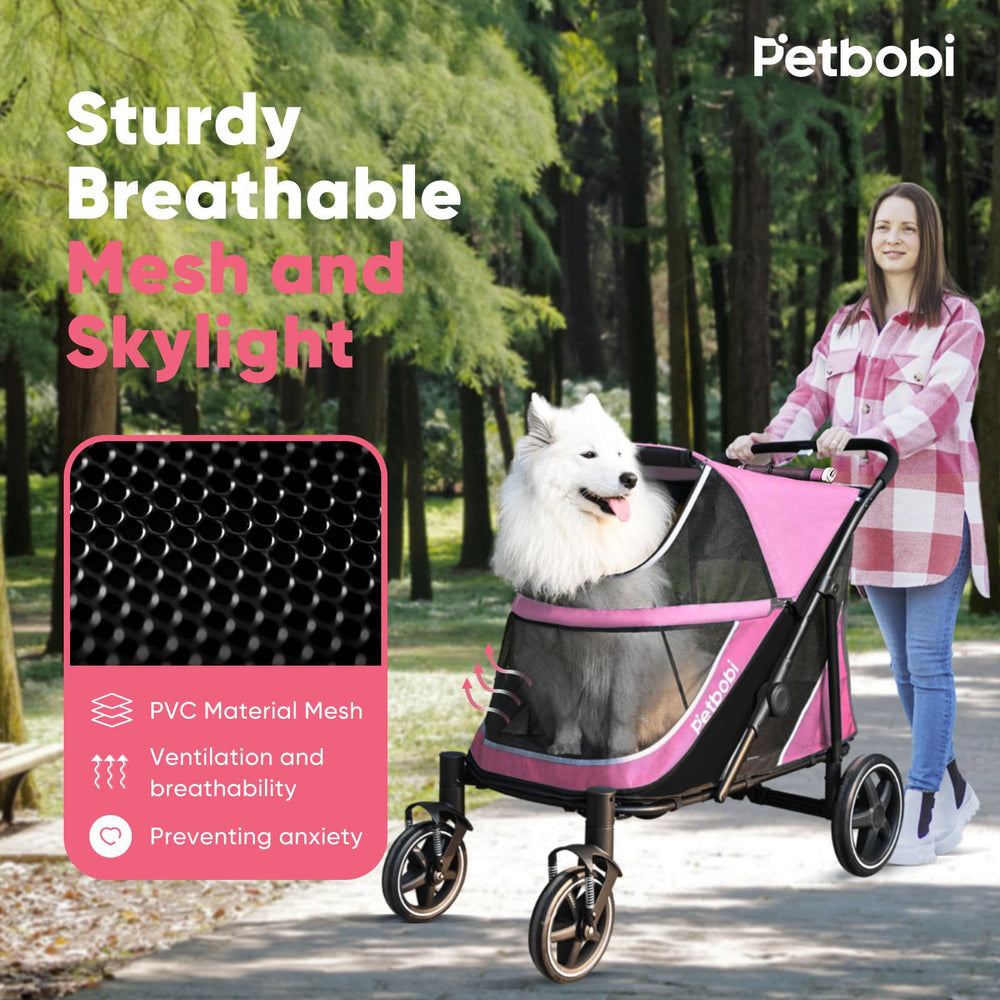 Petbobi Coche: correas de seguridad y reflectores para mayor visibilidad.