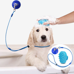 Petbobi fijación para baño de perros mantiene al animal estable durante el lavado.