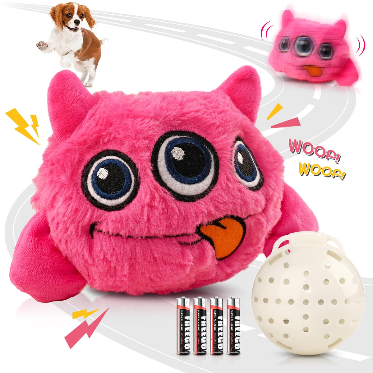 Petbobi juguete interactivo para perros con ladridos realistas para fomentar juego
