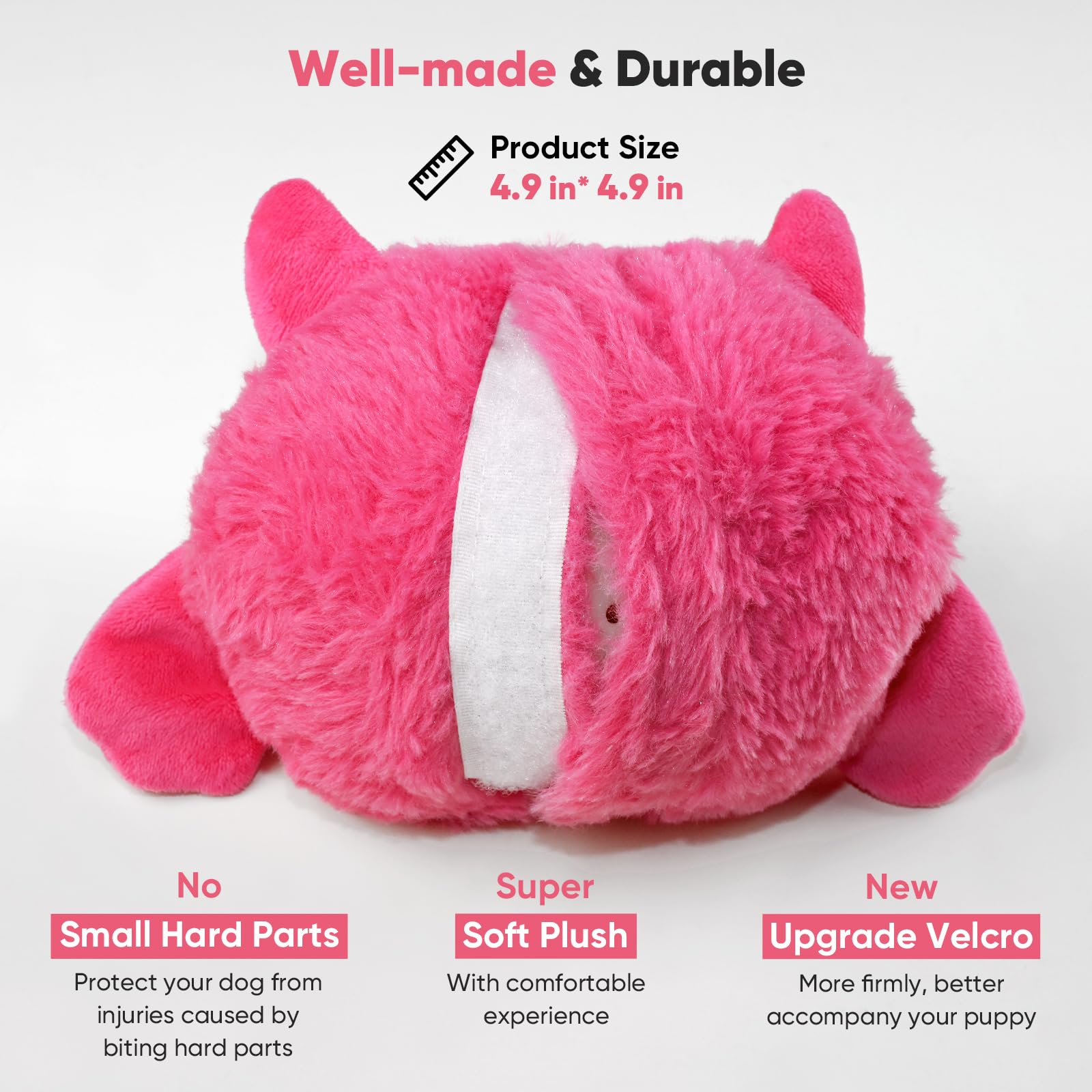Petbobi diseño rosa suave para perros, atractivo y cómodo