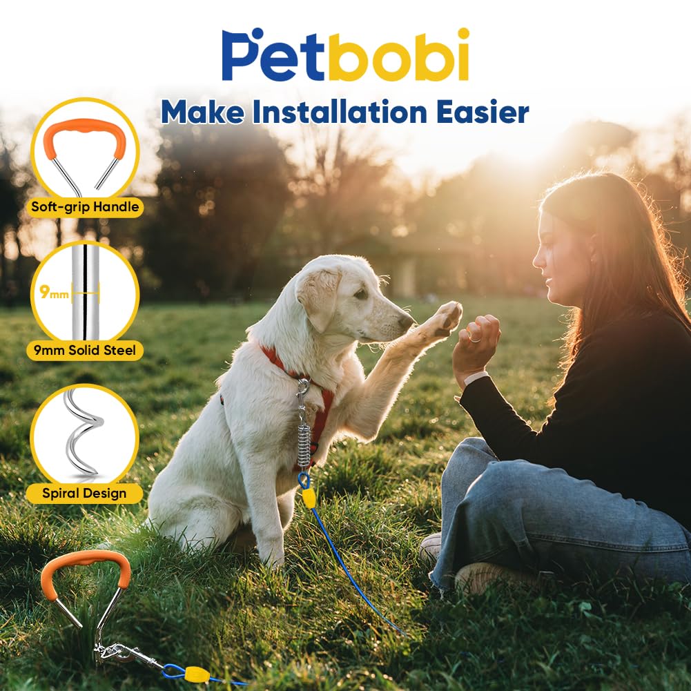 Petbobi resorte de 4 pulgadas absorbe impactos y protege al perro.