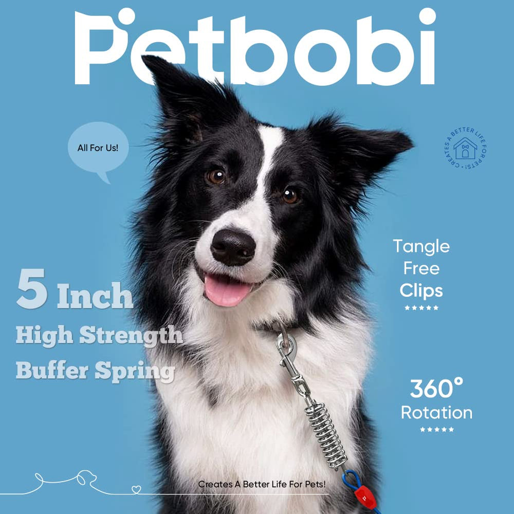 Petbobi resorte amortiguador reduce tirones durante juego.