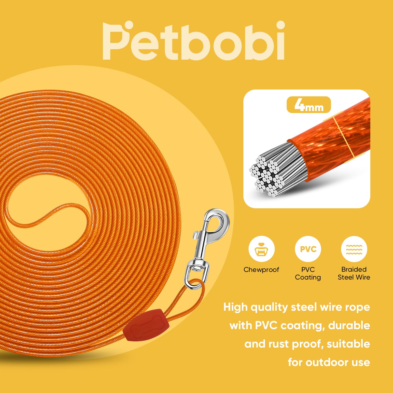 Petbobi resorte amortiguador reduce tirones durante caminatas