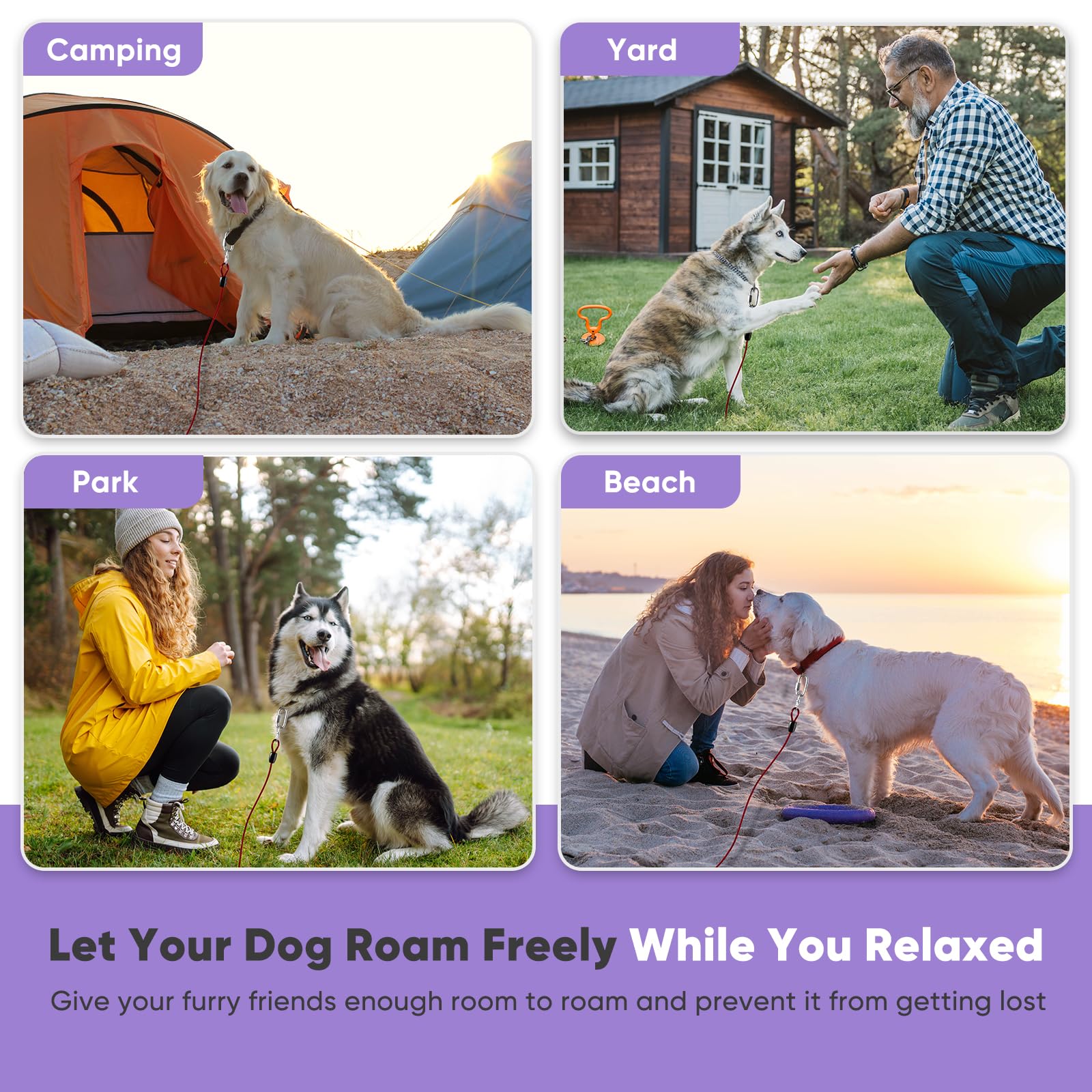 Petbobi-uso-exterior-camping, solución versátil para patios, parques y salidas al exterior.