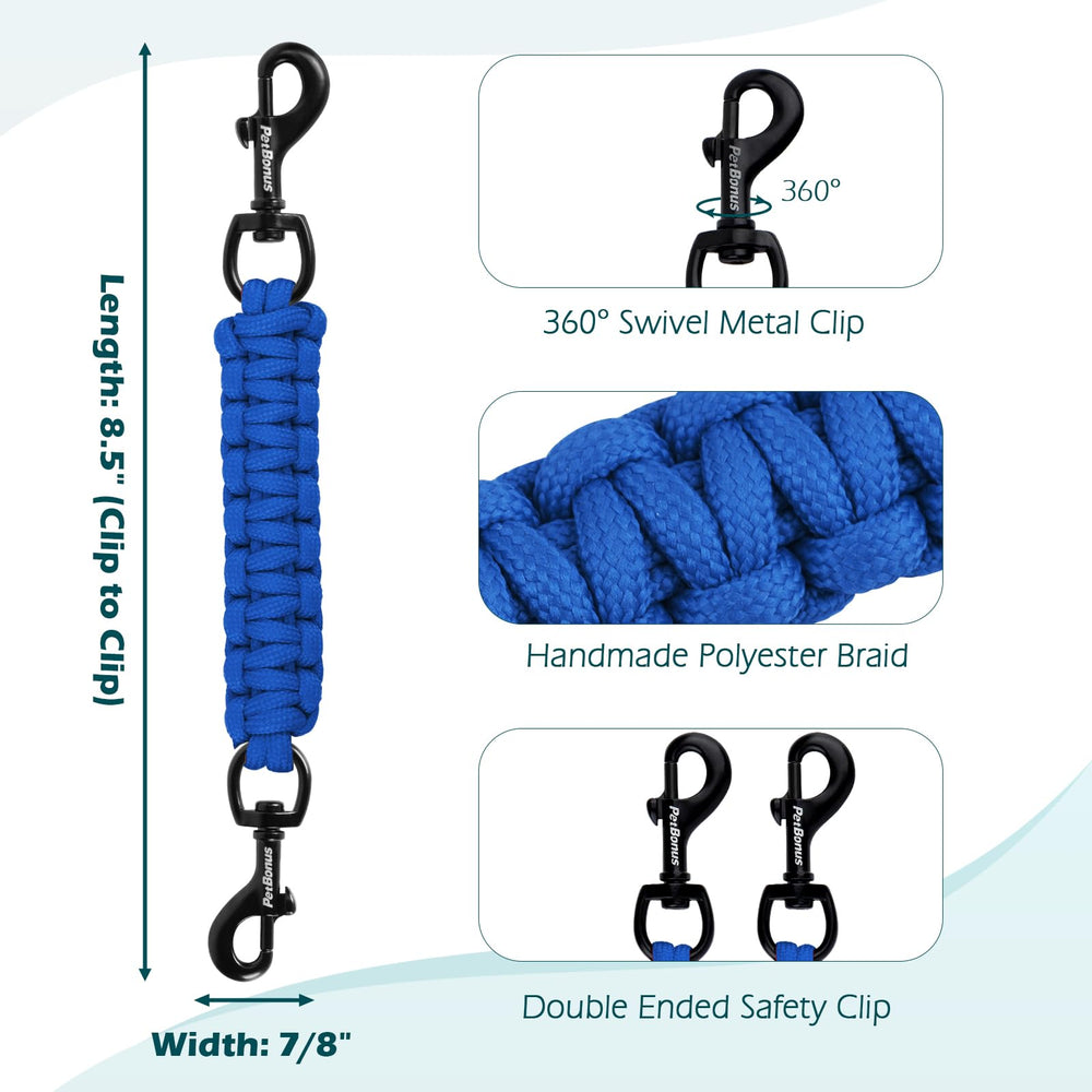 PetBonus conector doble extremo mantiene collar y arnés unidos de forma segura