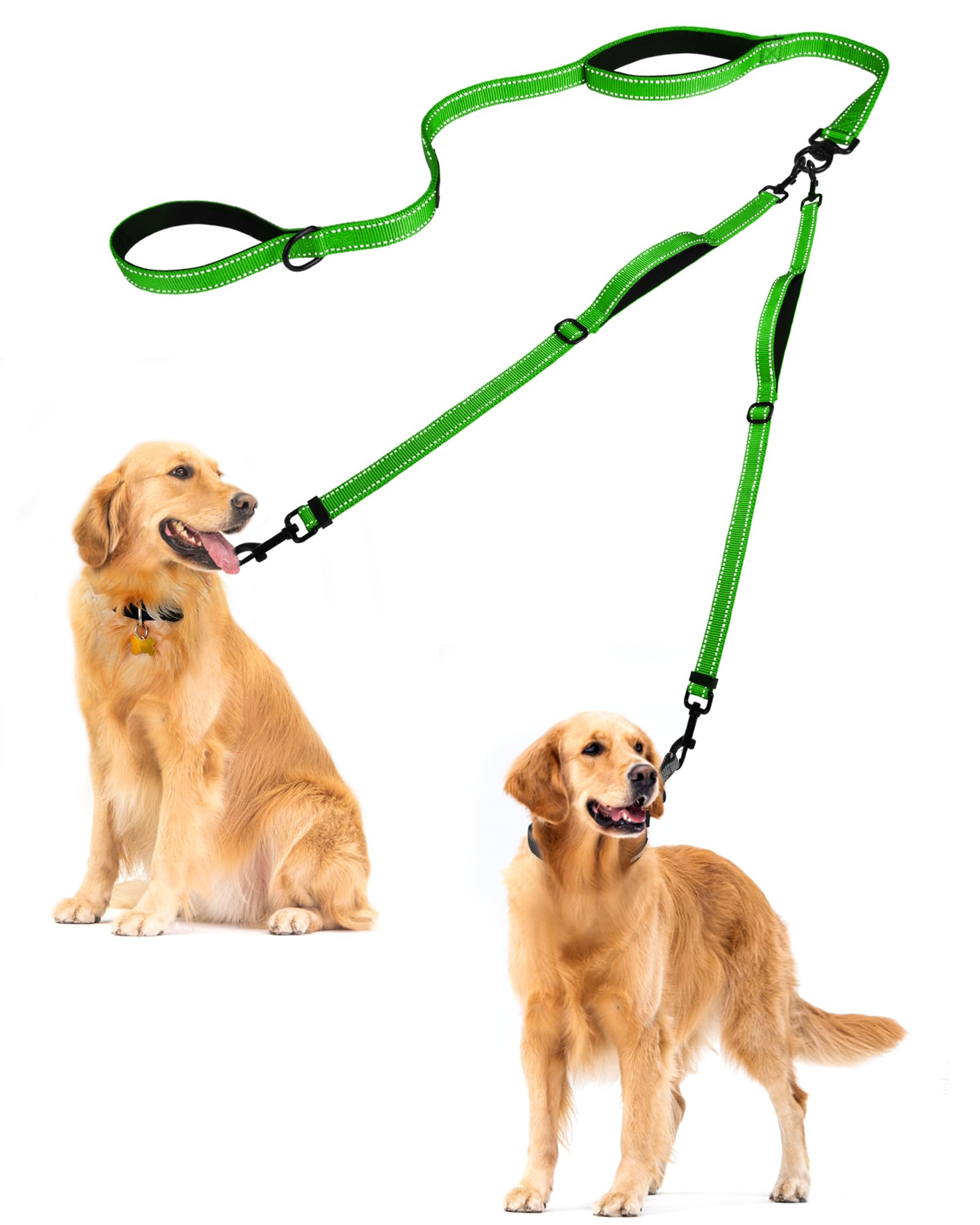 PetBonus doble correa para perros sin enredos, paseos más fluidos.