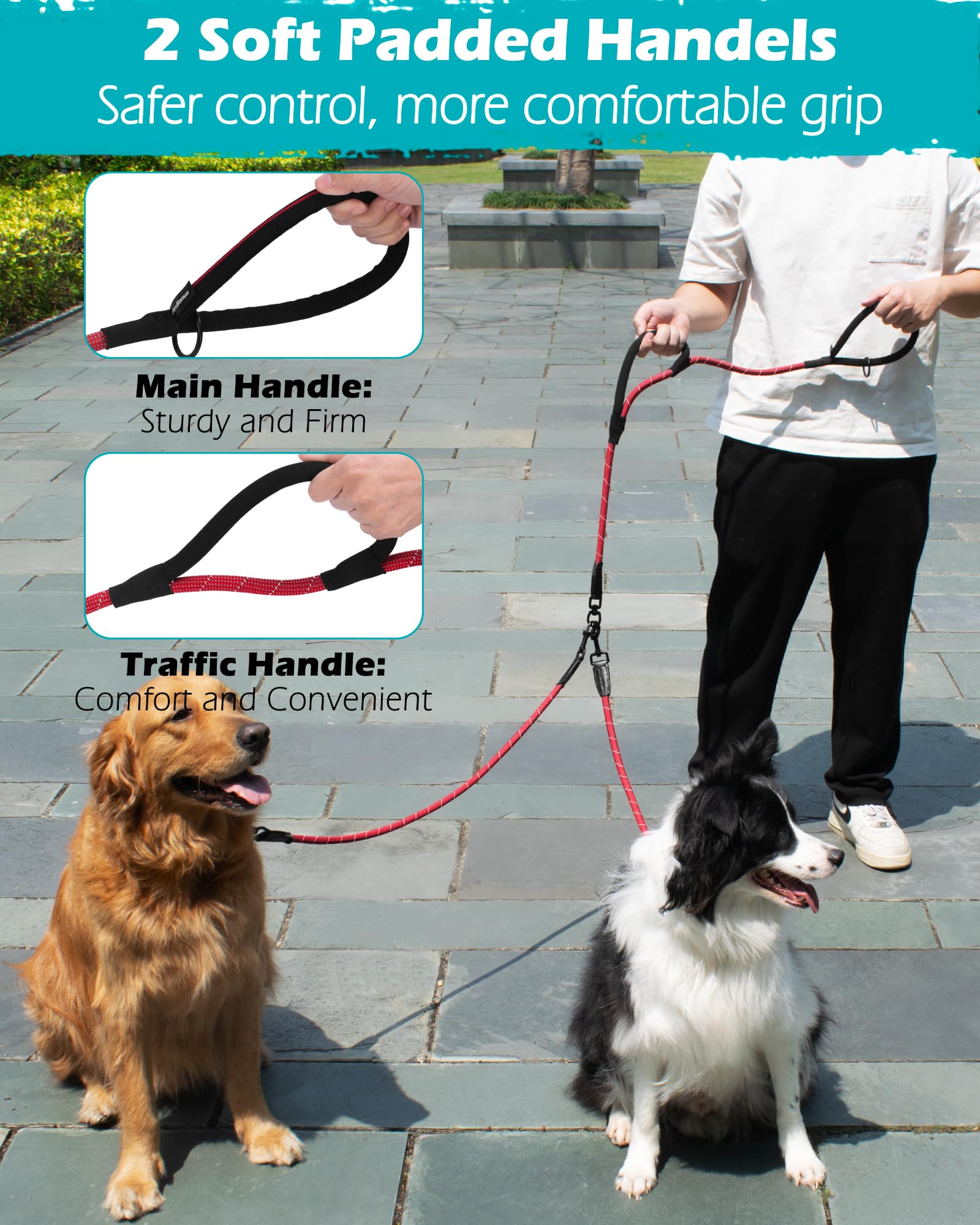 PetBonus gancho 360 grados para menos tirones entre perros