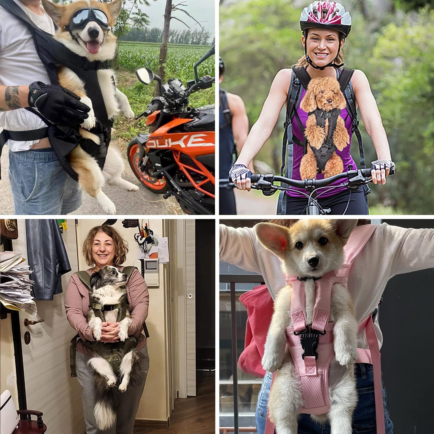 PetBonus modo manos libres para paseos, ciclismo y senderismo.