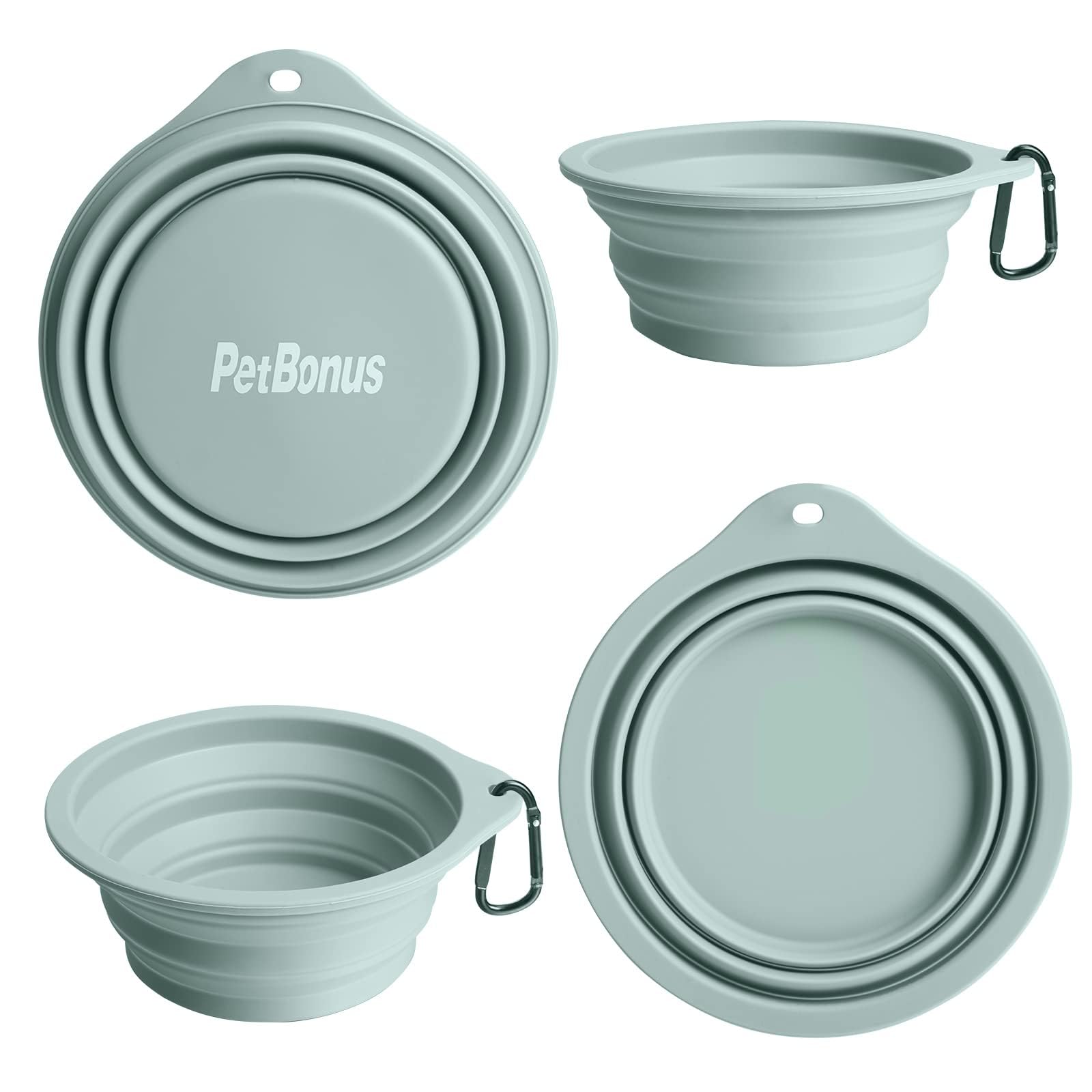 PetBonus tazon colapsable portable para coche mantiene agua a mano durante el viaje