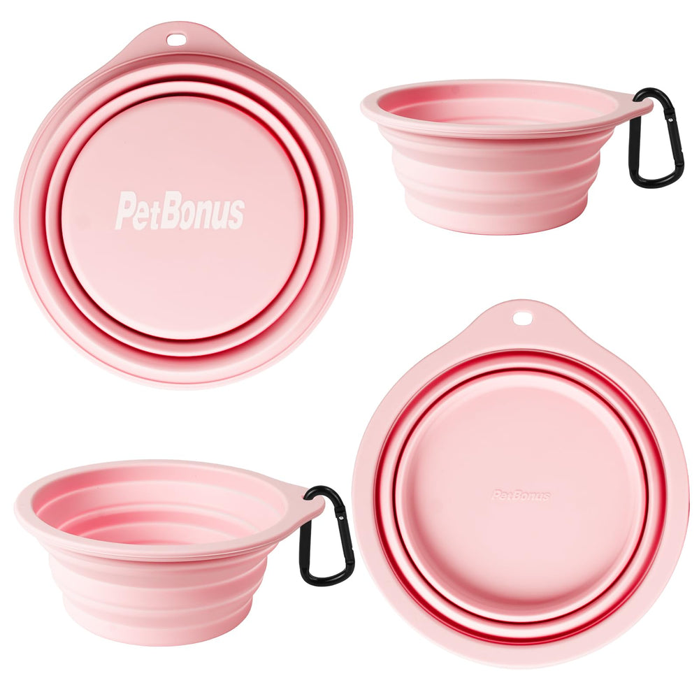 PetBonus tazones portátiles para perros, ligeros y listos para salidas al exterior.