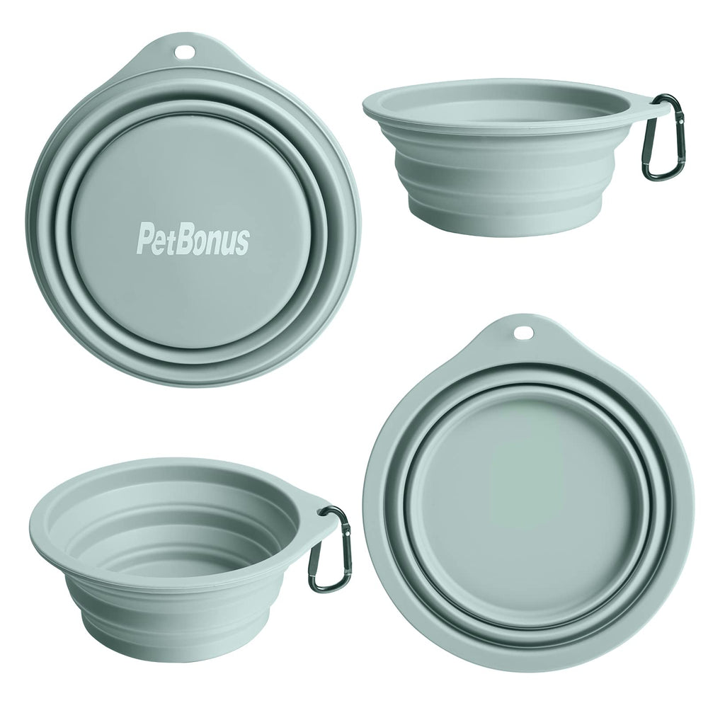 PetBonus tazones de silicona aptos para lavavajillas, limpieza rápida