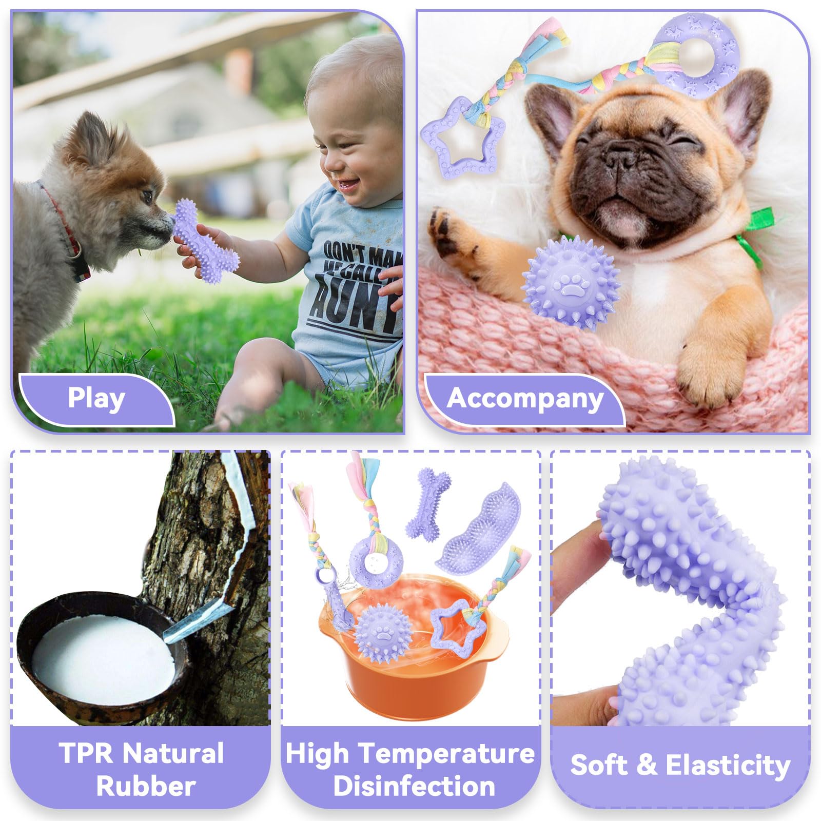 Petcare juguete hueso multicolor para cachorro, ideal para entretenimiento seguro