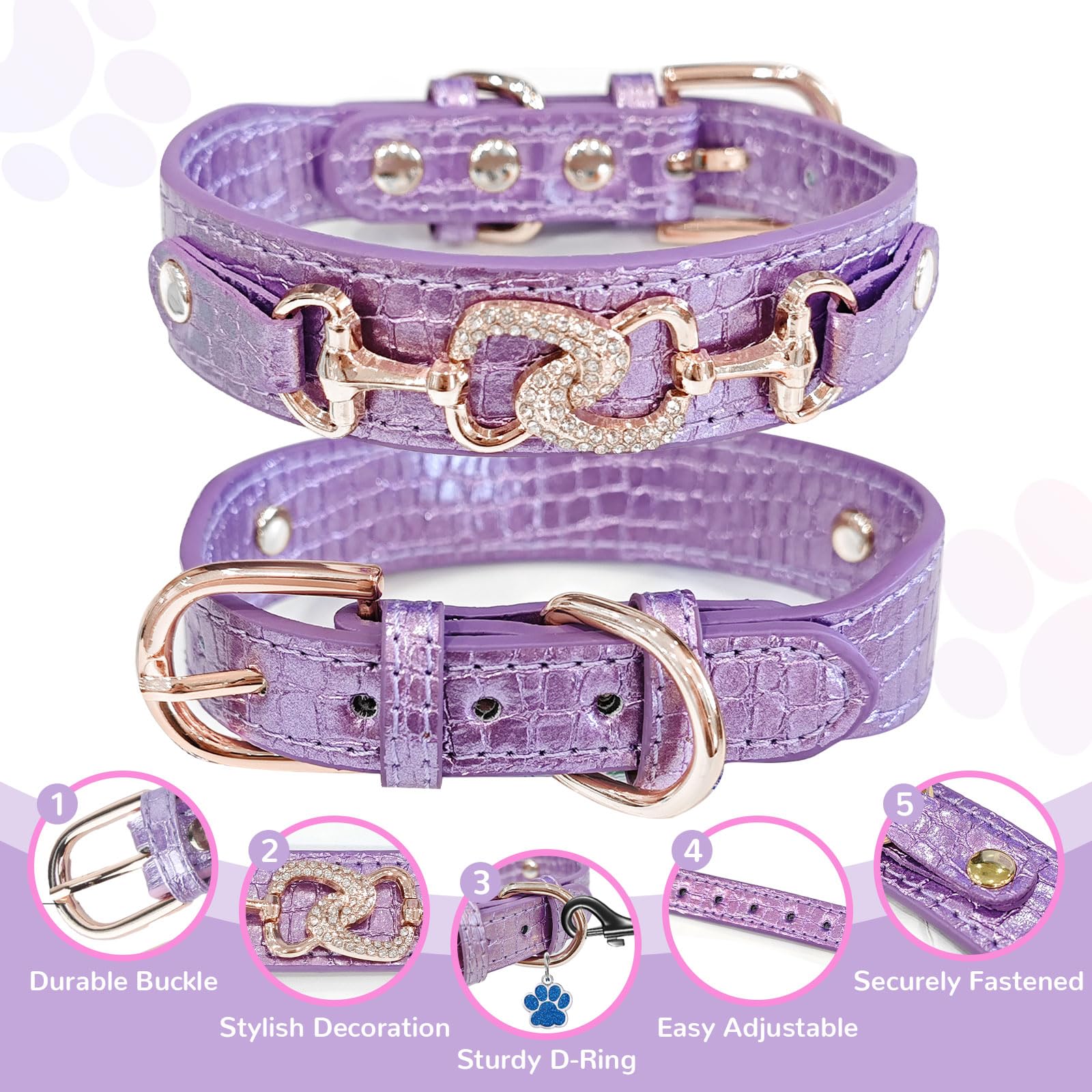 Diseño de princesa PETCARE con brillo discreto para paseos diarios.