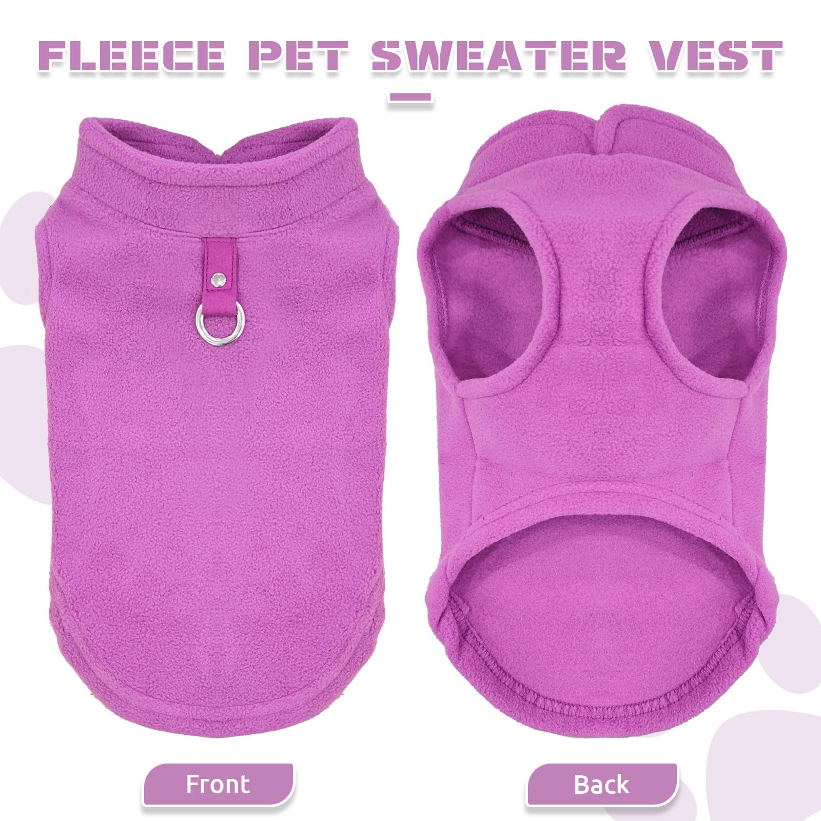 PETCARE sudadera para perro pequeño textura fleece suave y cálida.