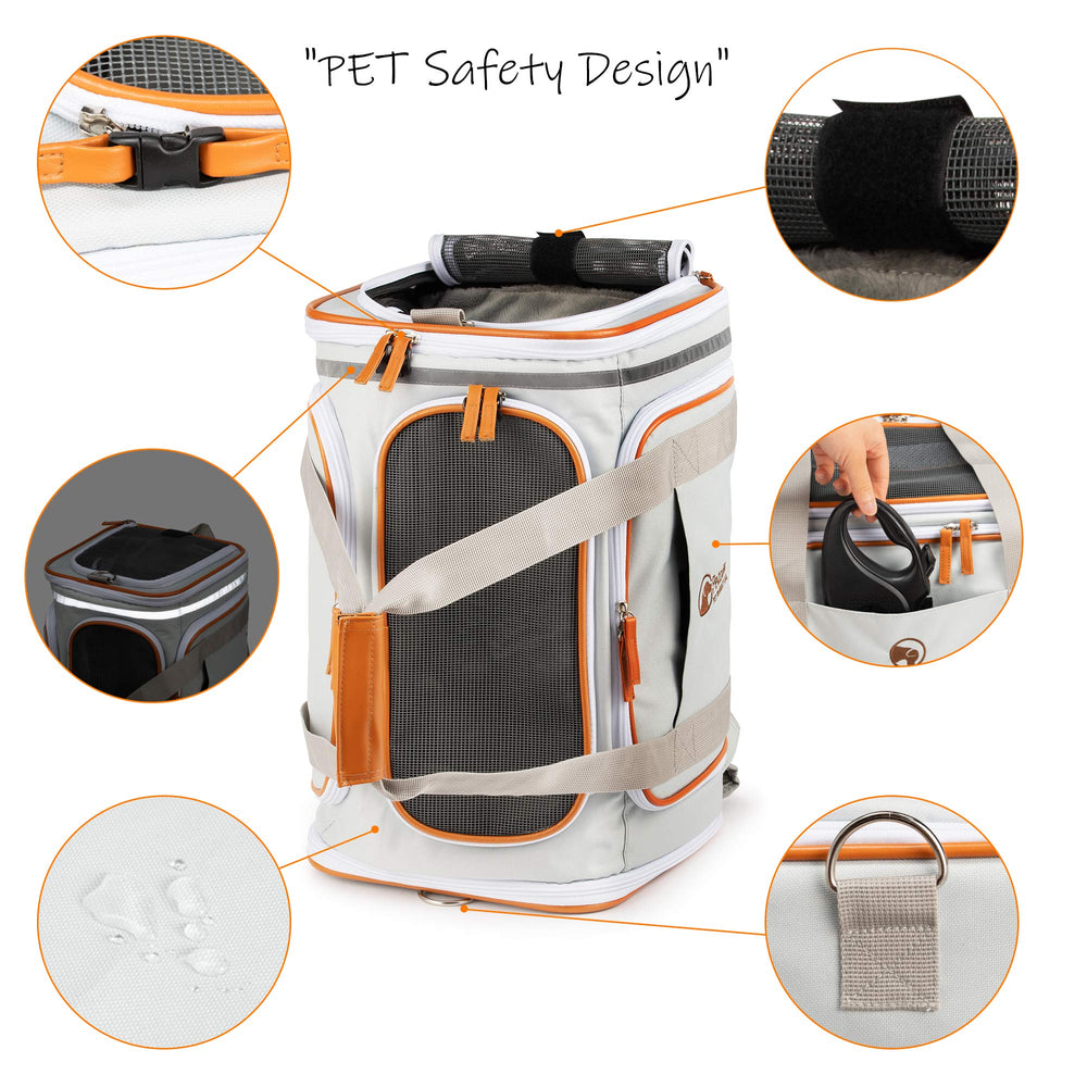 Tejido impermeable 600D PETCIOUS protege frente a lluvia y salpicaduras