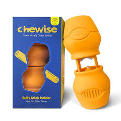 PetClan Chewise porta palito carnaza con dientes de acero para mayor seguridad.