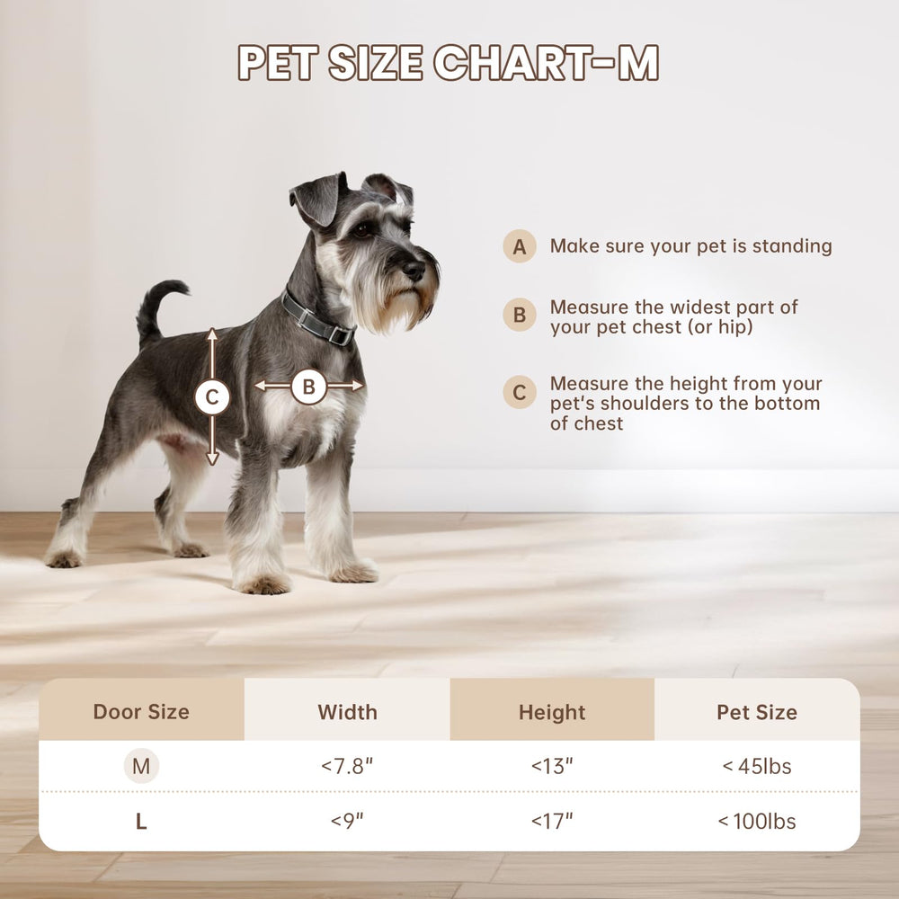PETCOMING Ajuste para espesor de puerta 1,02 a 2,36 pulgadas