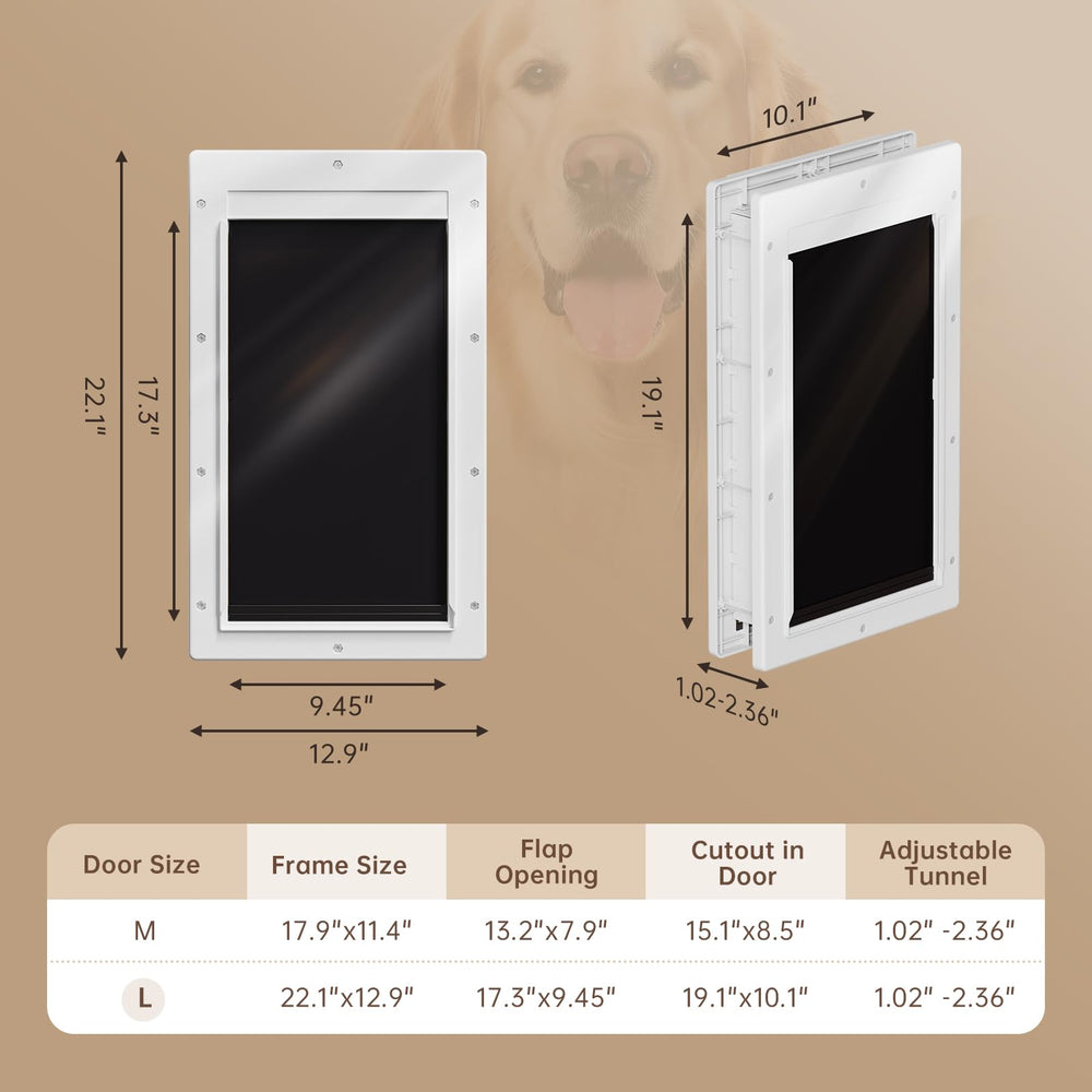 PETCOMING Puerta fabricada con plástico reciclado, durabilidad y sostenibilidad.