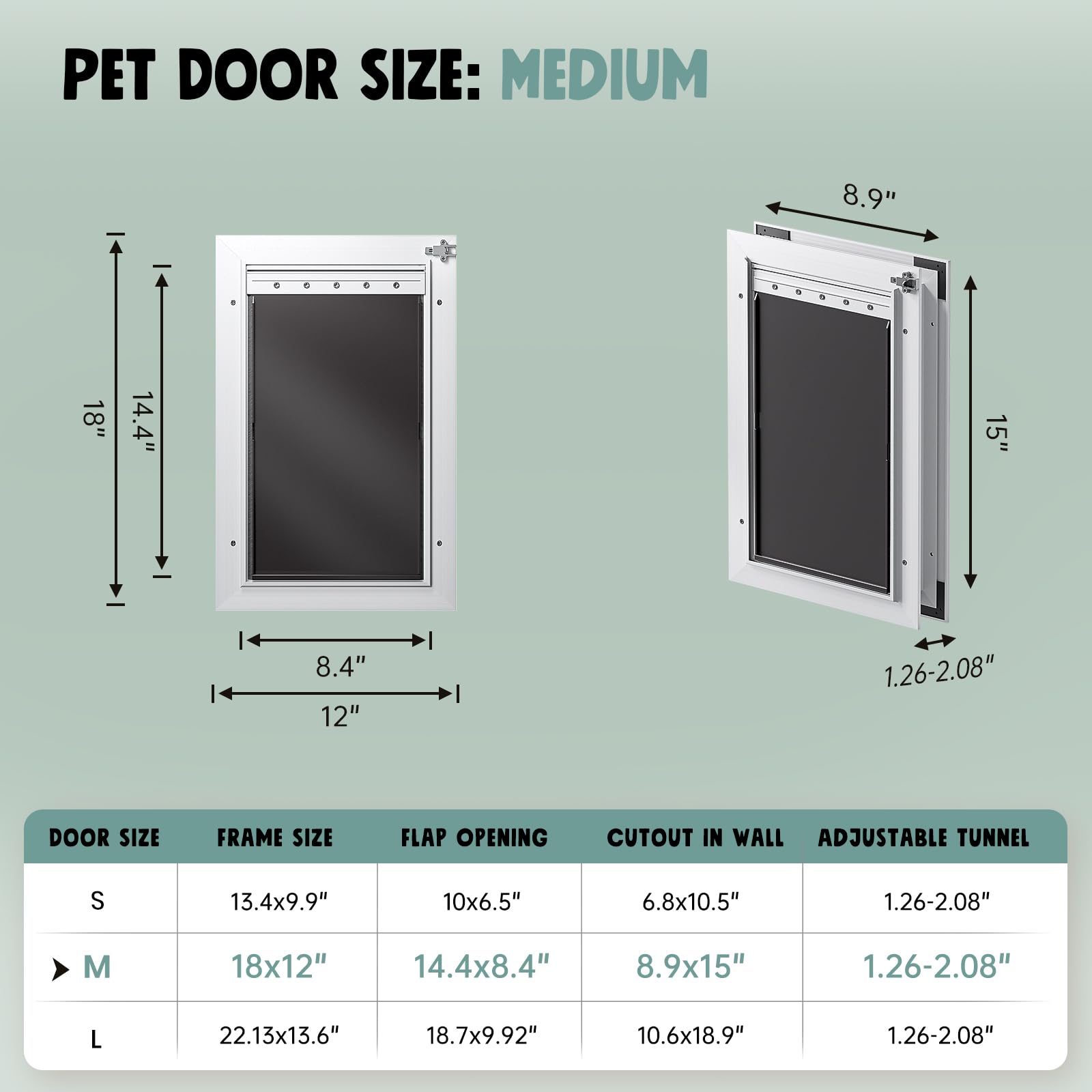 PETCOMING puerta para perros en uso diario, ideal para hogares activos.