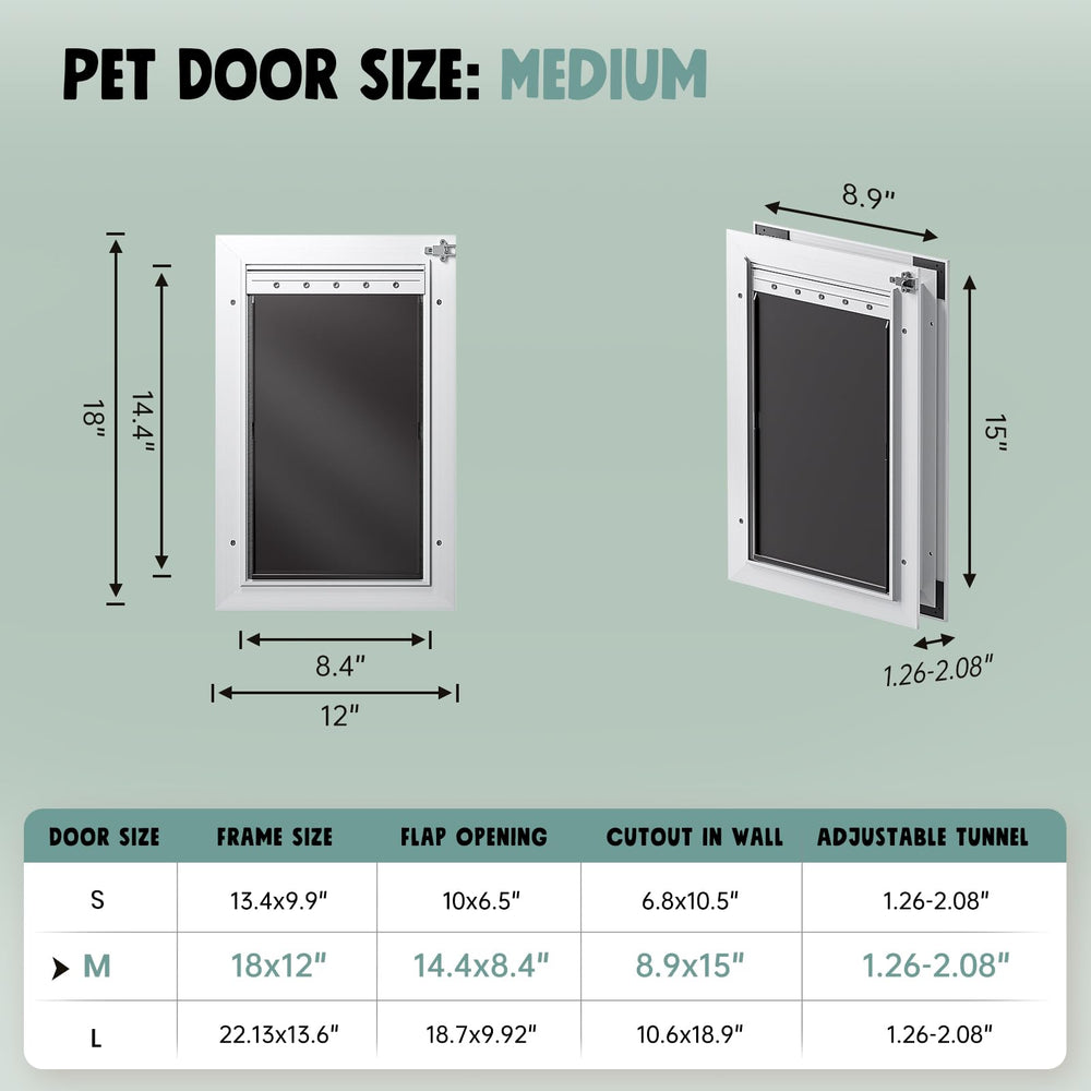 PETCOMING puerta para perros en uso diario, ideal para hogares activos.