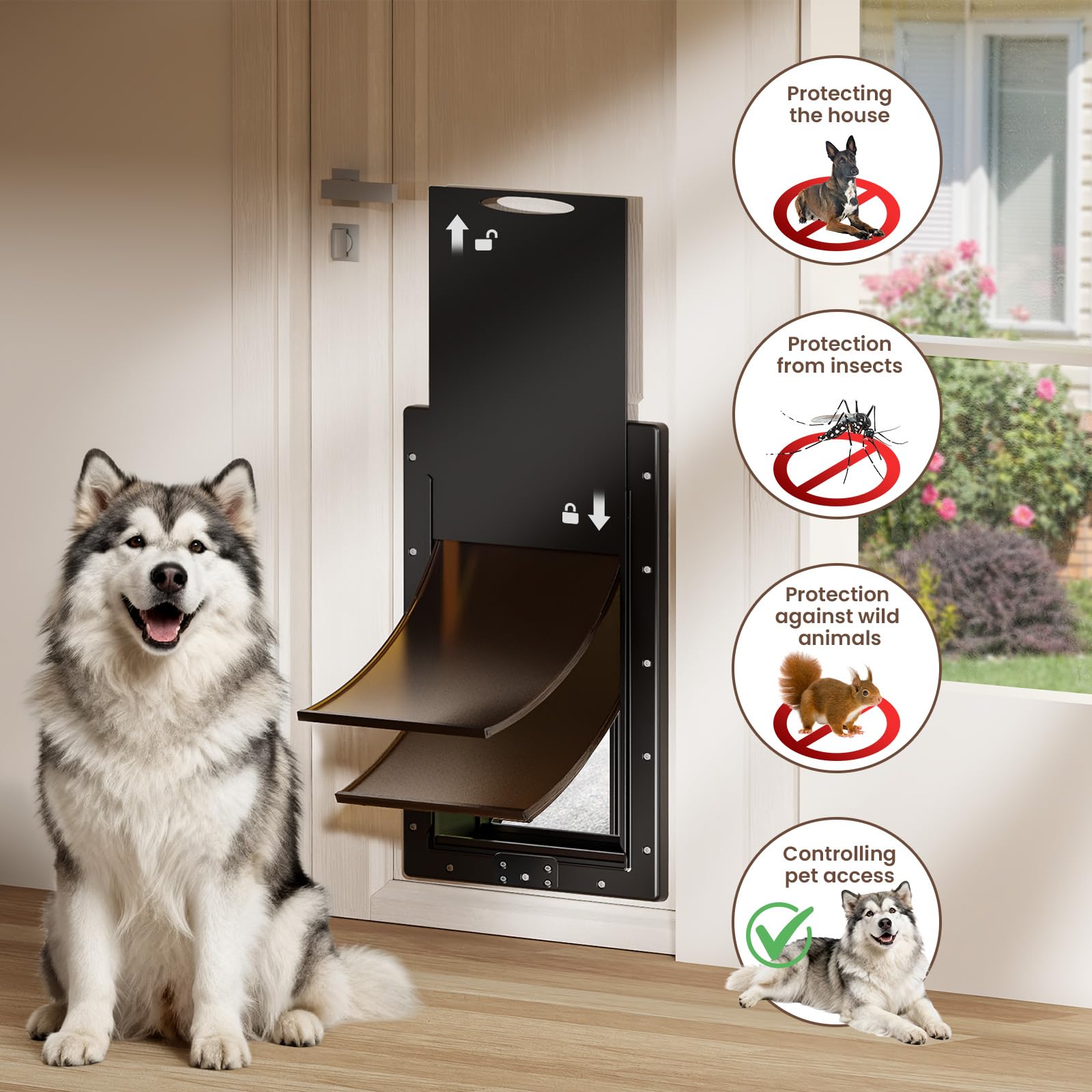 Petcoming XL Puerta, pegatinas PET FIRE para indicar mascota en casa.