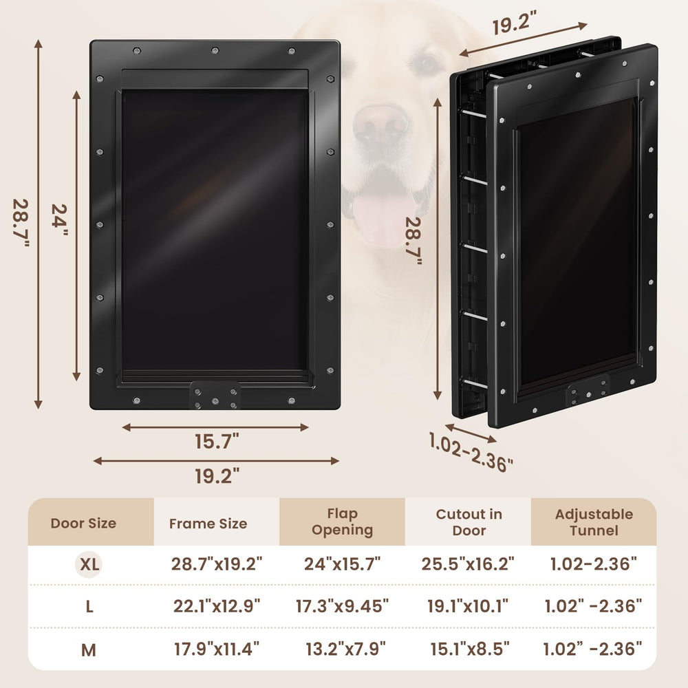 Petcoming XL Puerta que nunca se oxida, ideal para uso prolongado.