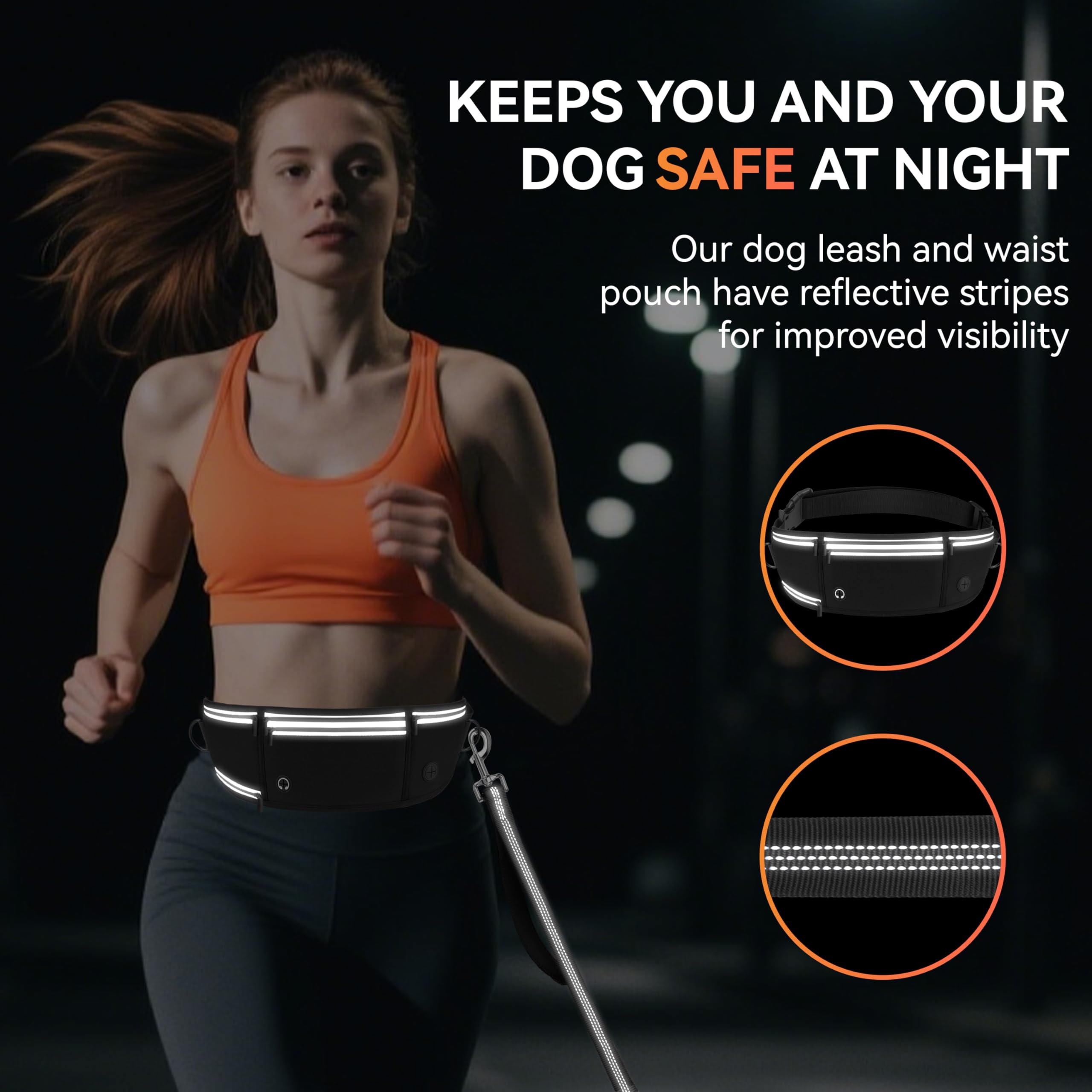 PETCOOZ: bandas reflectivas de alta visibilidad para seguridad en la oscuridad