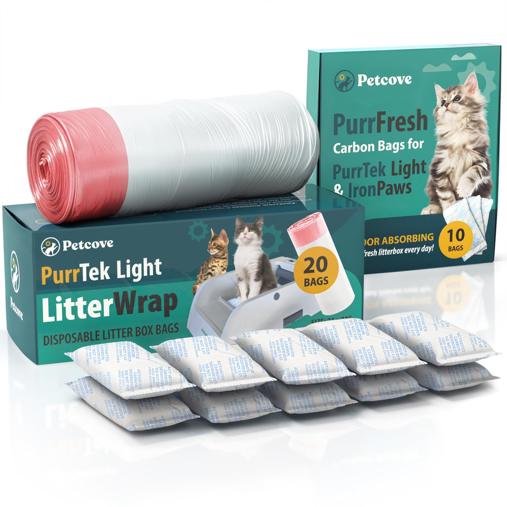 Petcove PurrTek Max: liner con cordón para ajuste perfecto en caja automática.