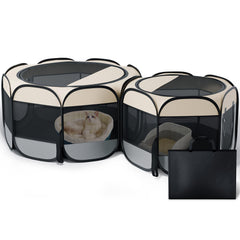 Petcozife jaula-de-juego gato exterior espacioso para juego seguro.