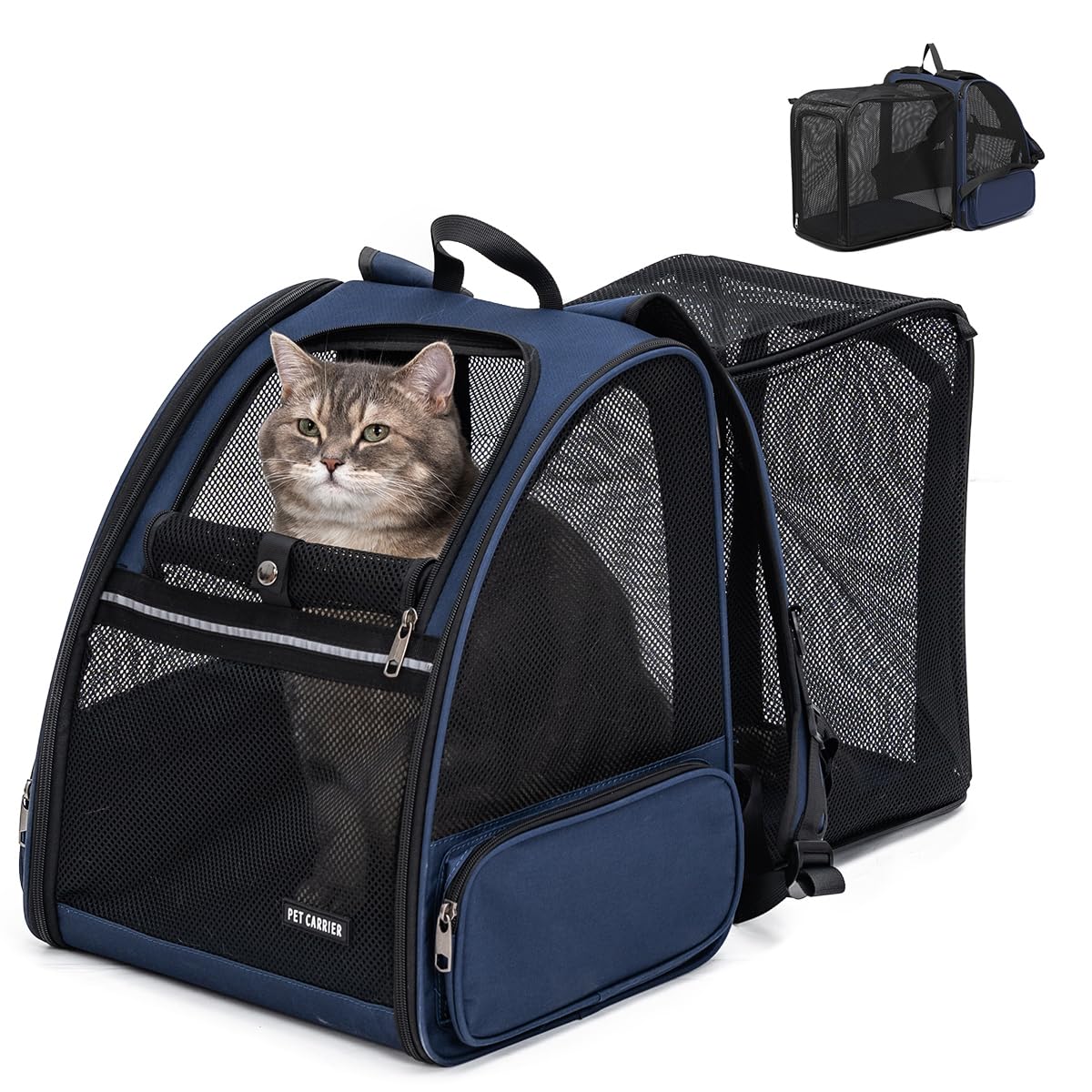 Petdiwoo gato-mochila-expansible para viaje, comodidad adicional para tu gato