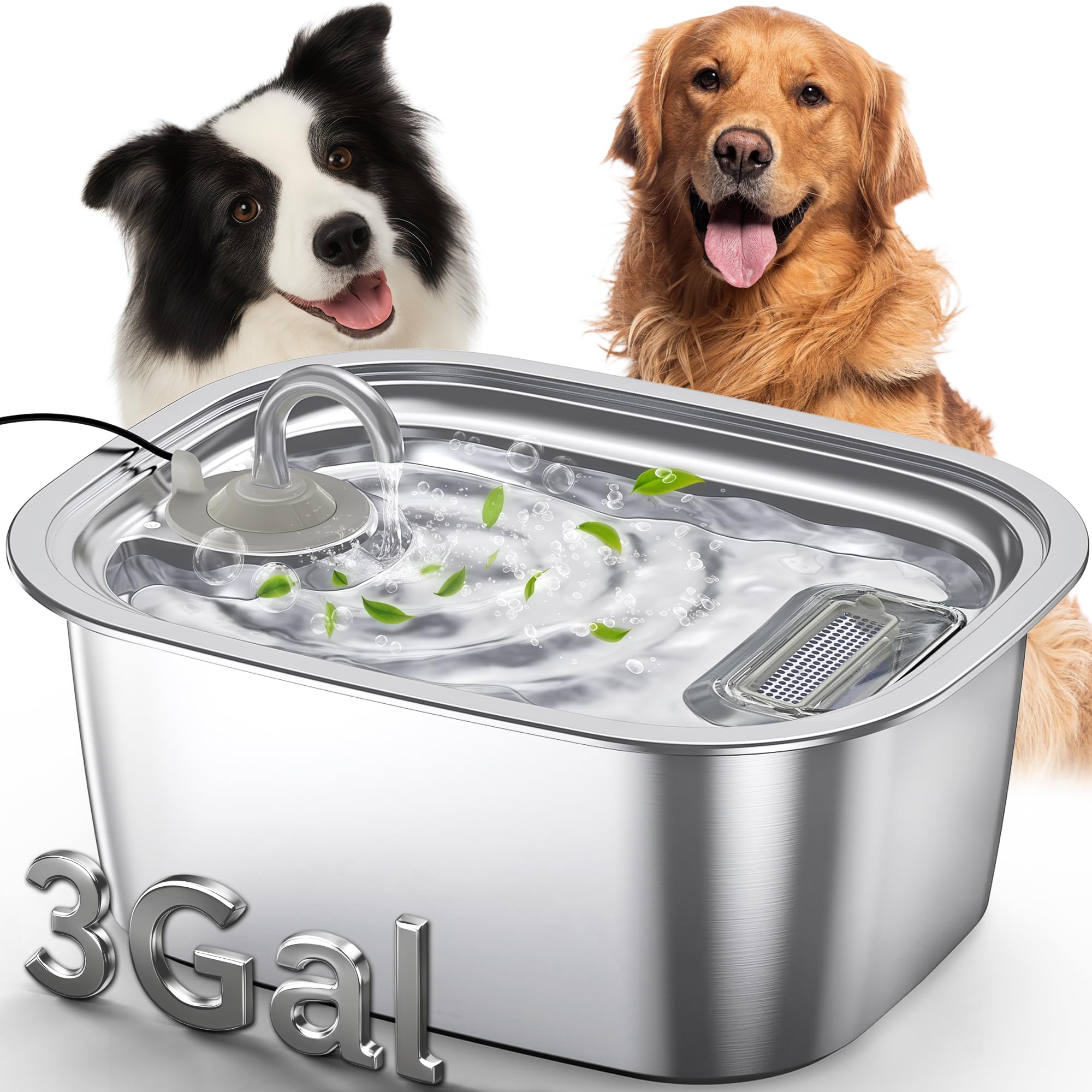 PETDOTT bebeder0 automático para perros grandes de 3 galones