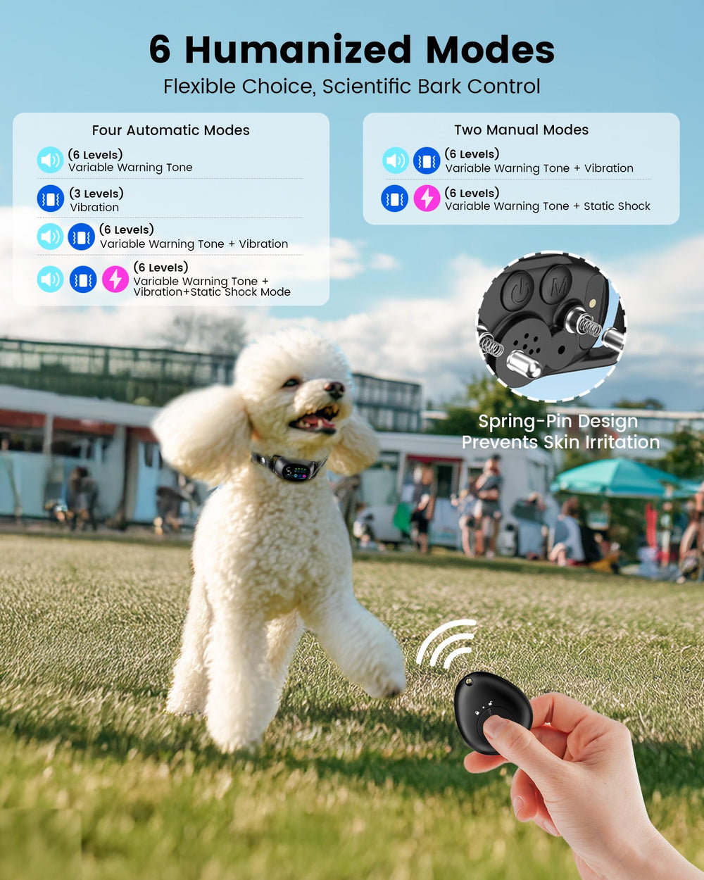 PETDOTT Pantalla a color: monitor en tiempo real del modo y la batería.