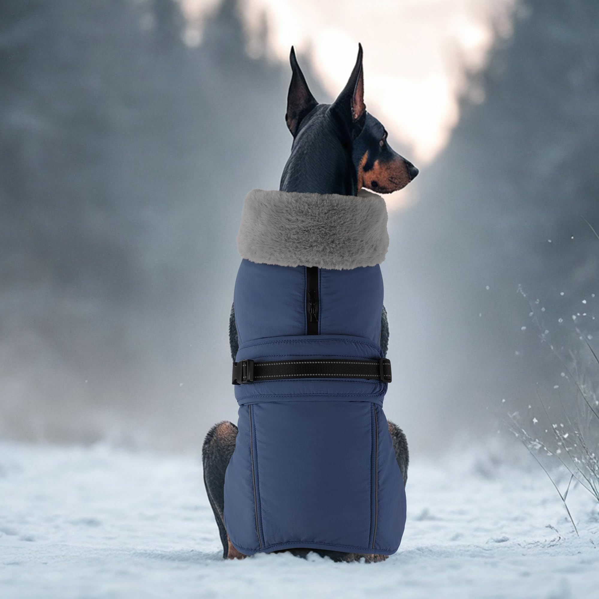 PETDSH abrigo de invierno para perros, diseño grueso y cómodo