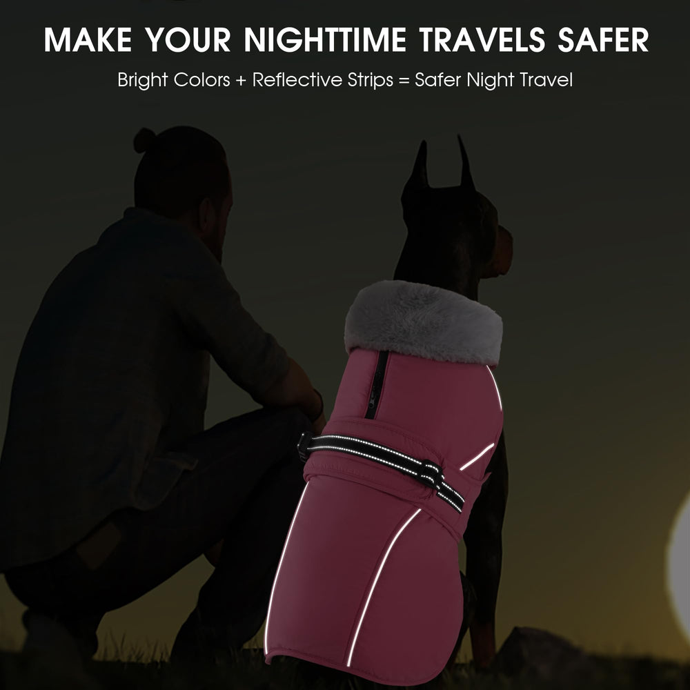 PETDSH abrigo reflectivo con bandas lumínicas para visibilidad nocturna