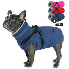 Capa PETDSH para perro con arnés integrado, ideal para paseos seguros.