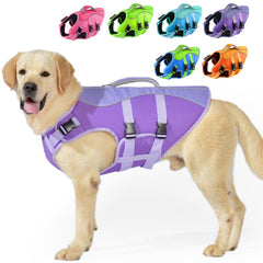 PETDSH chaleco salvavidas para perro mediano con costuras reforzadas para mayor durabilidad.