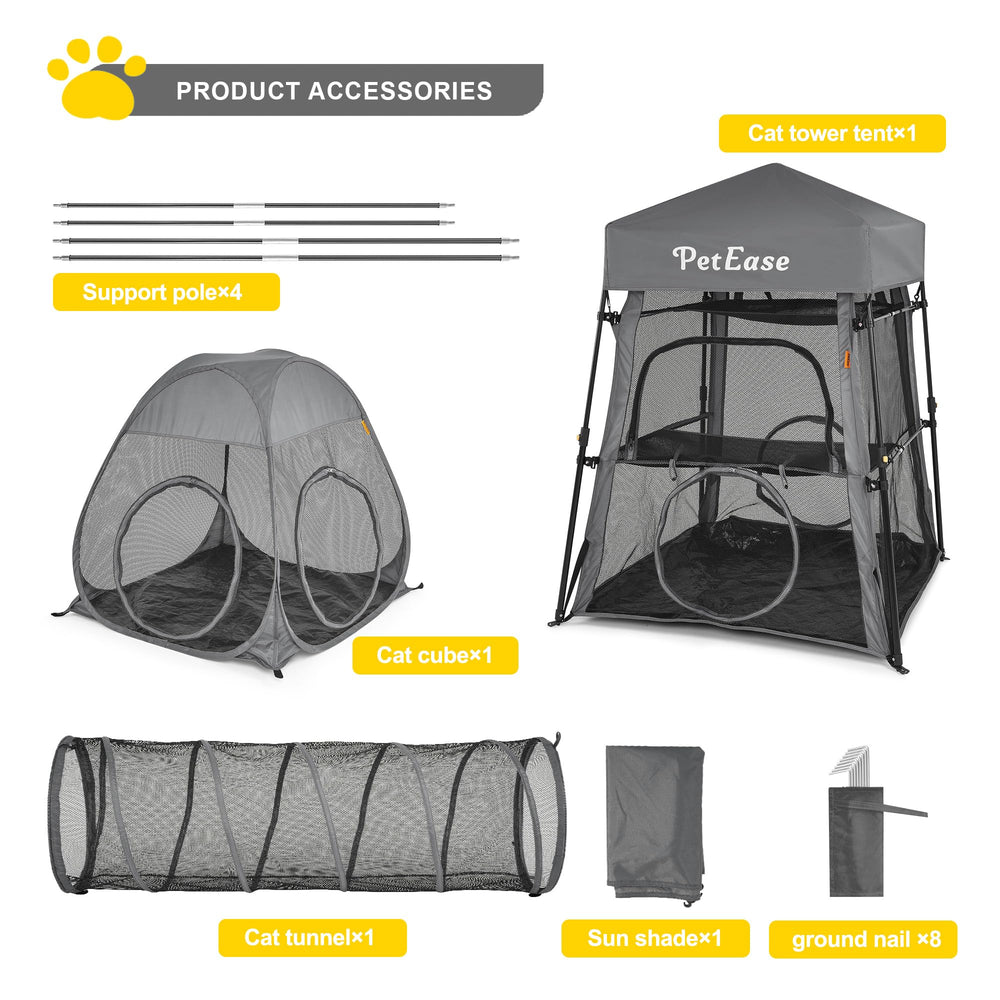 PETEASE diseño-plegable-portatil: estructura ligera para viajar y almacenar.