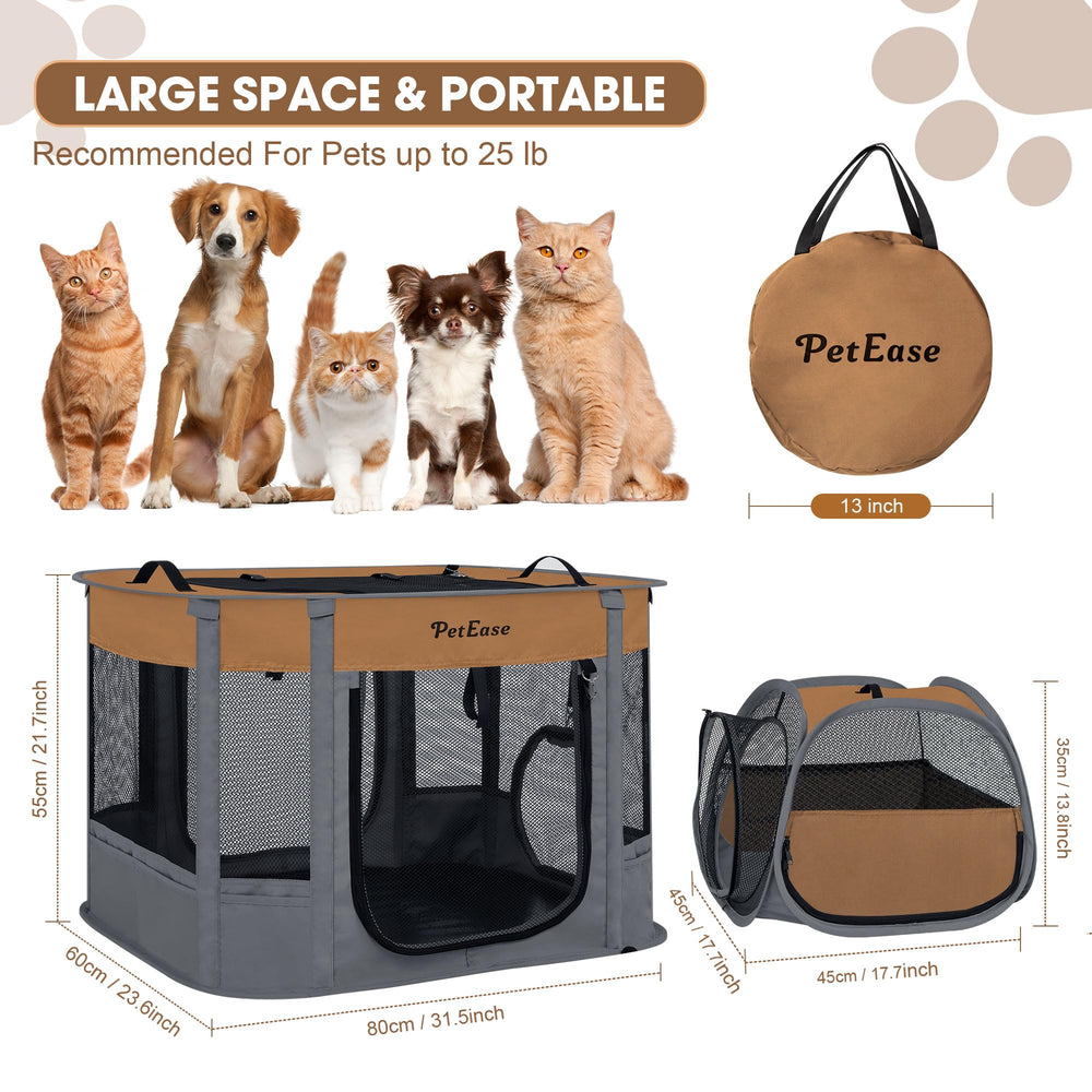 PetEase entrada con tres cortinas enrollables, acceso fácil para mascotas.