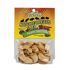 Peters pack de 3 rebanadas de manzana, snack natural para roedores