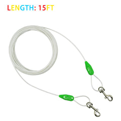Petest cable de acero con ganchos giratorios ofrece mayor resistencia para paseos.