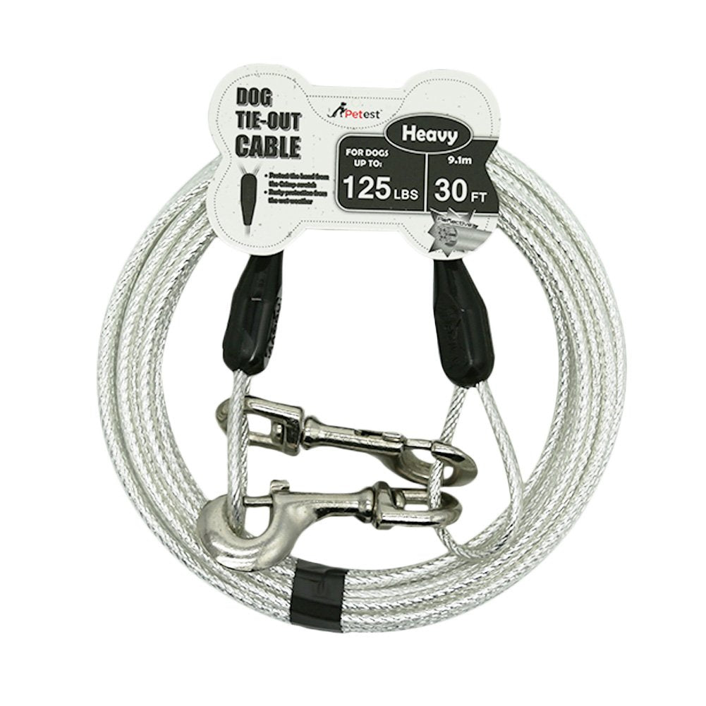 Petest cable de sujeción reflectante 30 pies para perro grande, ideal para paseos nocturnos más seguros.